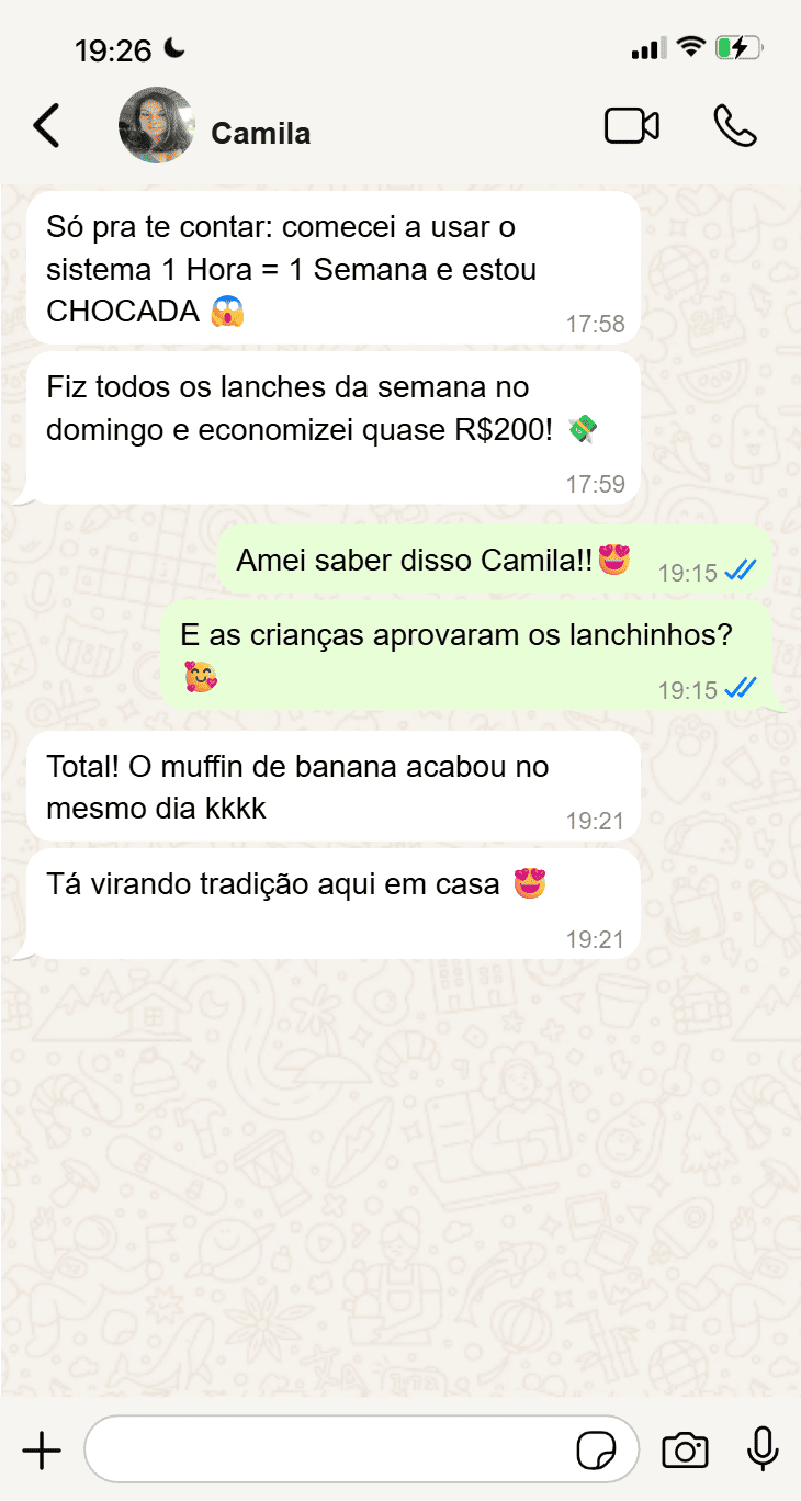 Depoimento Juliana - Bolinho de Batata Doce